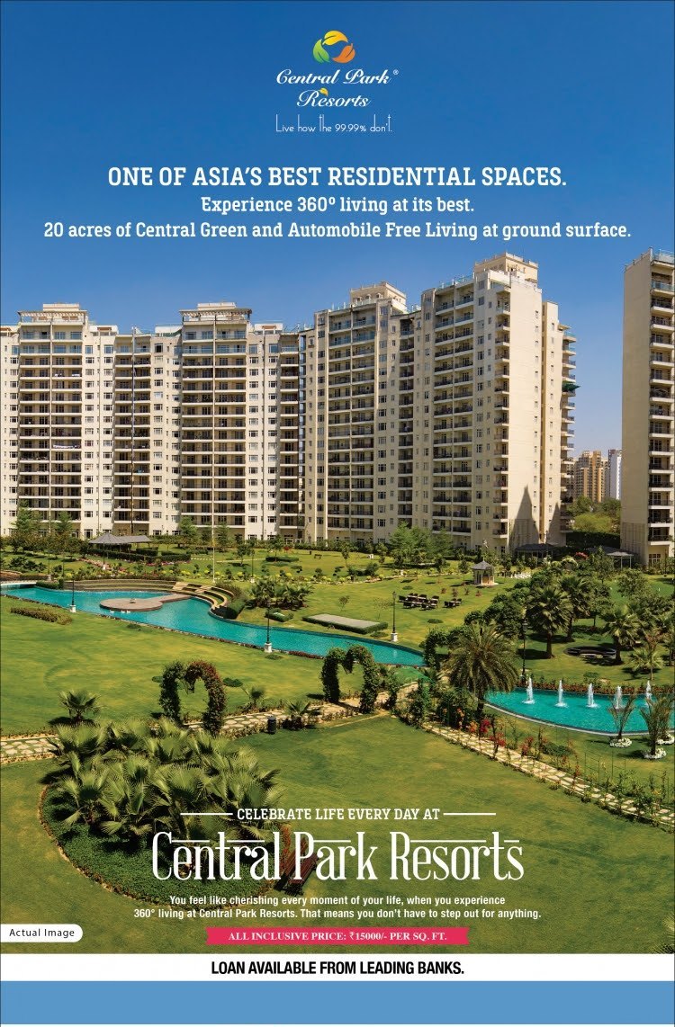 Explore One Of Asia's Best Residential Spaces at Central Park Resorts in Gurgaon